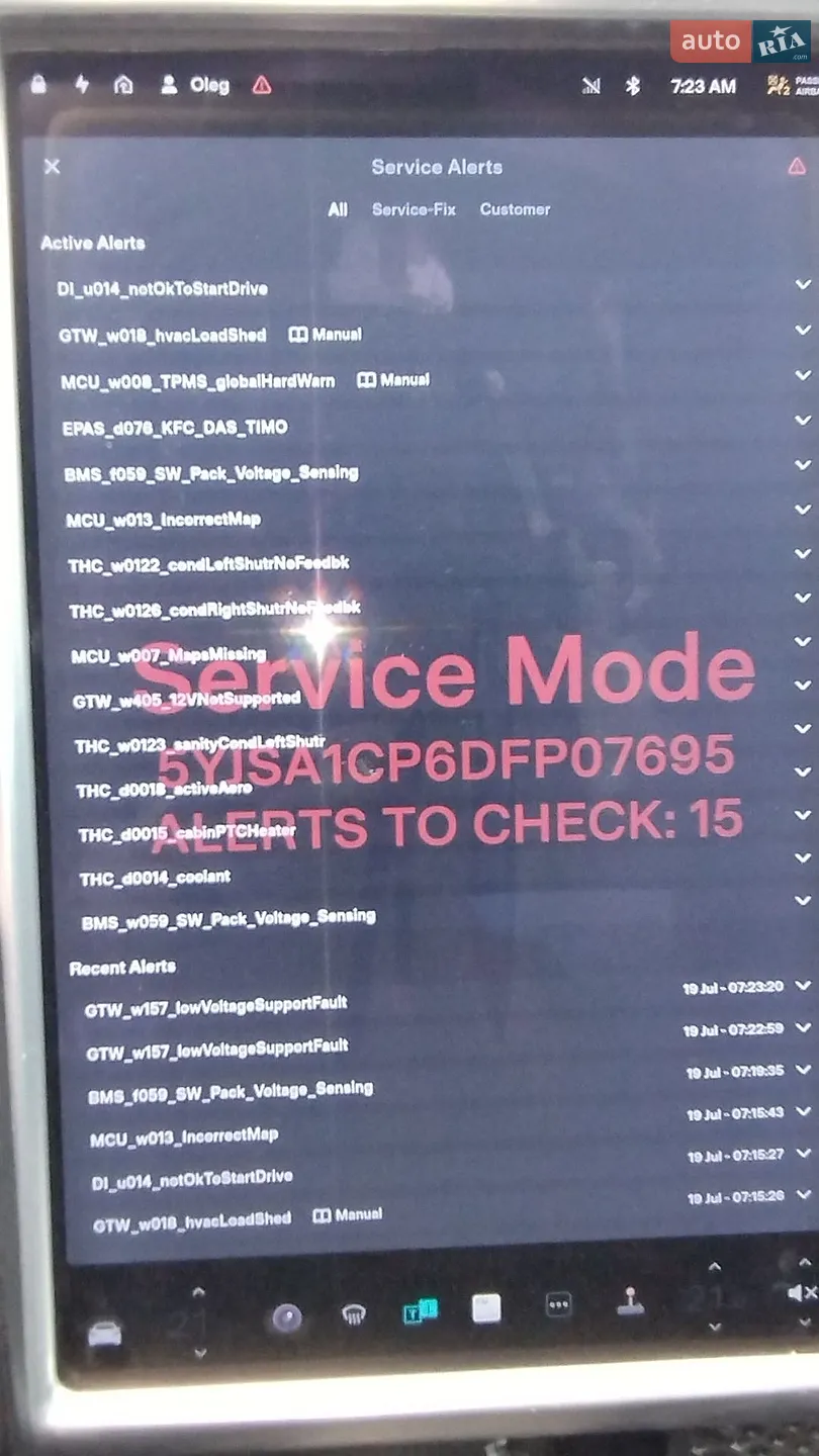 Tesla Model S, 2013