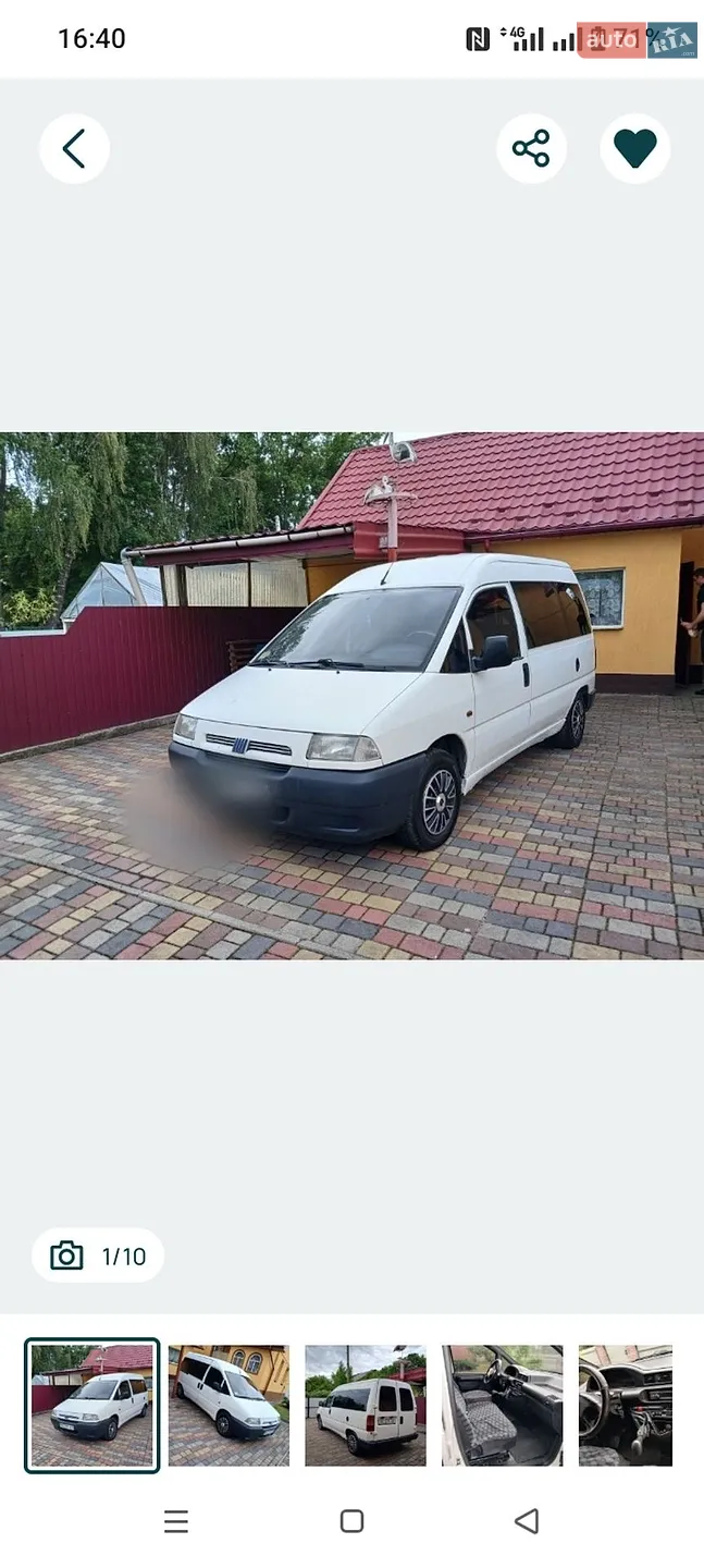 Fiat Scudo, 1998
