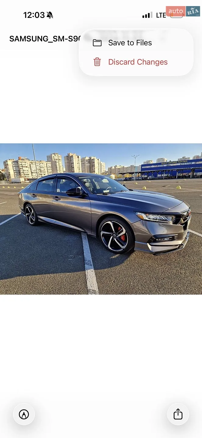 Honda Accord, 2018