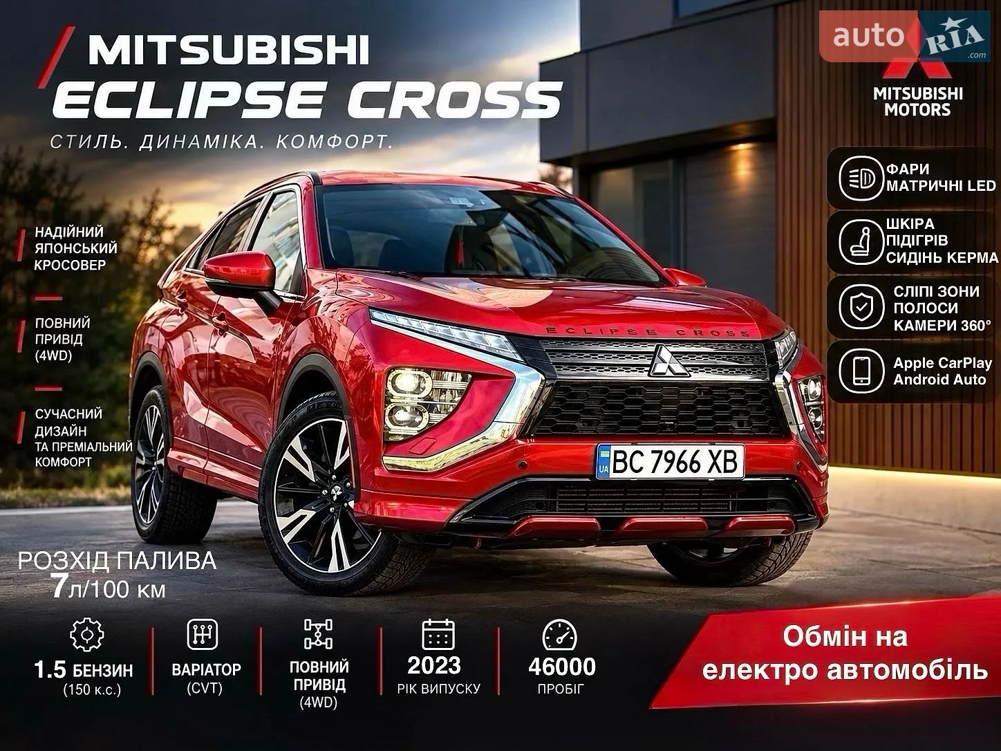 Mitsubishi Eclipse Cross, 2023