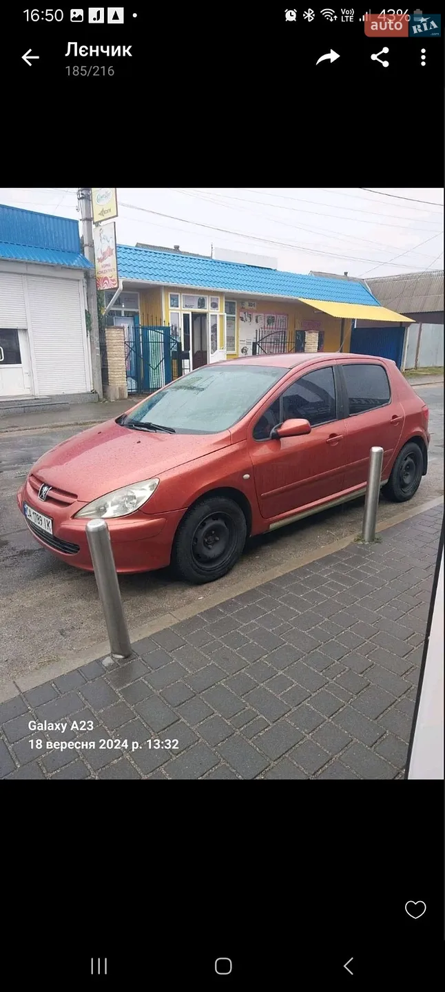 Peugeot 307, 2002