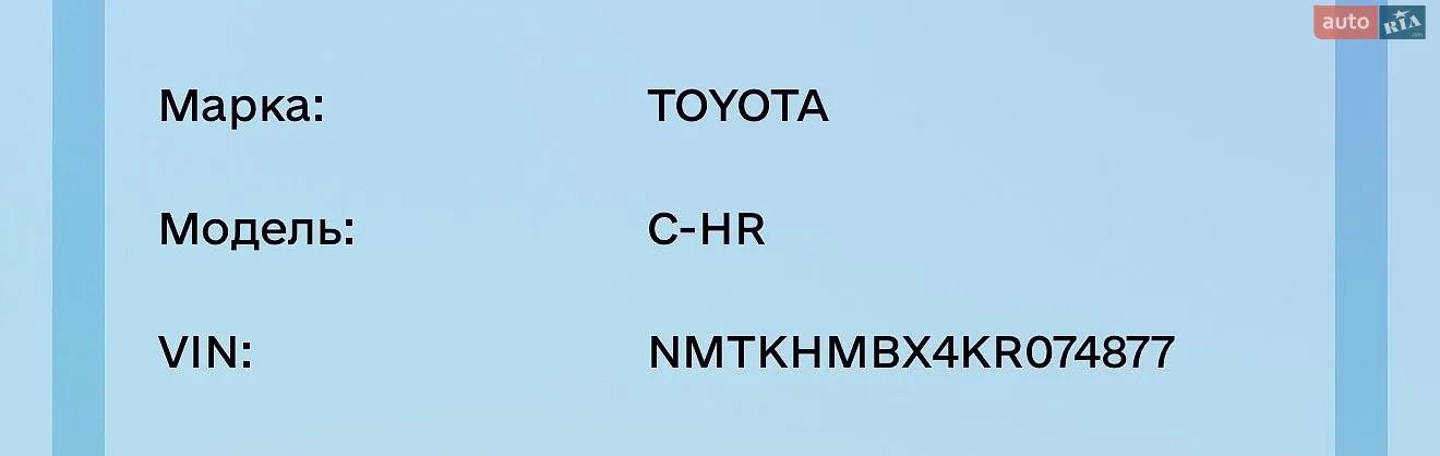Toyota C-HR, 2018