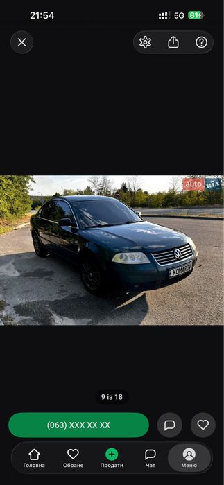 Volkswagen Passat Sedan, 2001