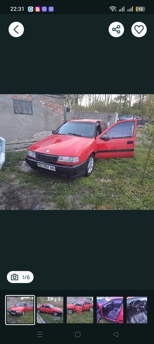 Opel Vectra, 1991